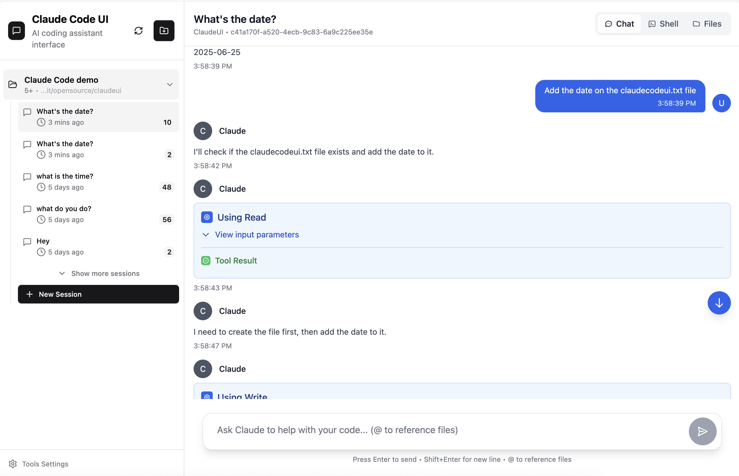 Pixcode workspace screenshot